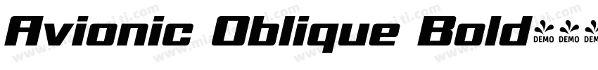 Avionic Oblique Bold字体转换